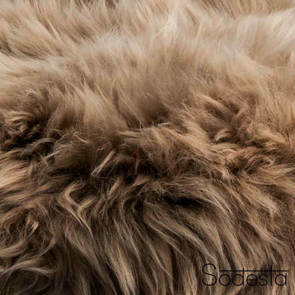 Light Brown Real Sheepskin Rug