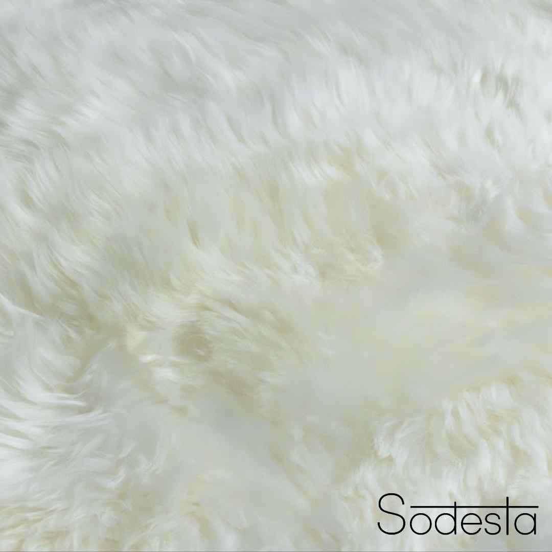 Natural White Real Sheepskin Rug