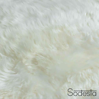 Natural White Real Sheepskin Rug